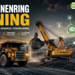 Maschinenring mining equipment working at a modern industrial mining site