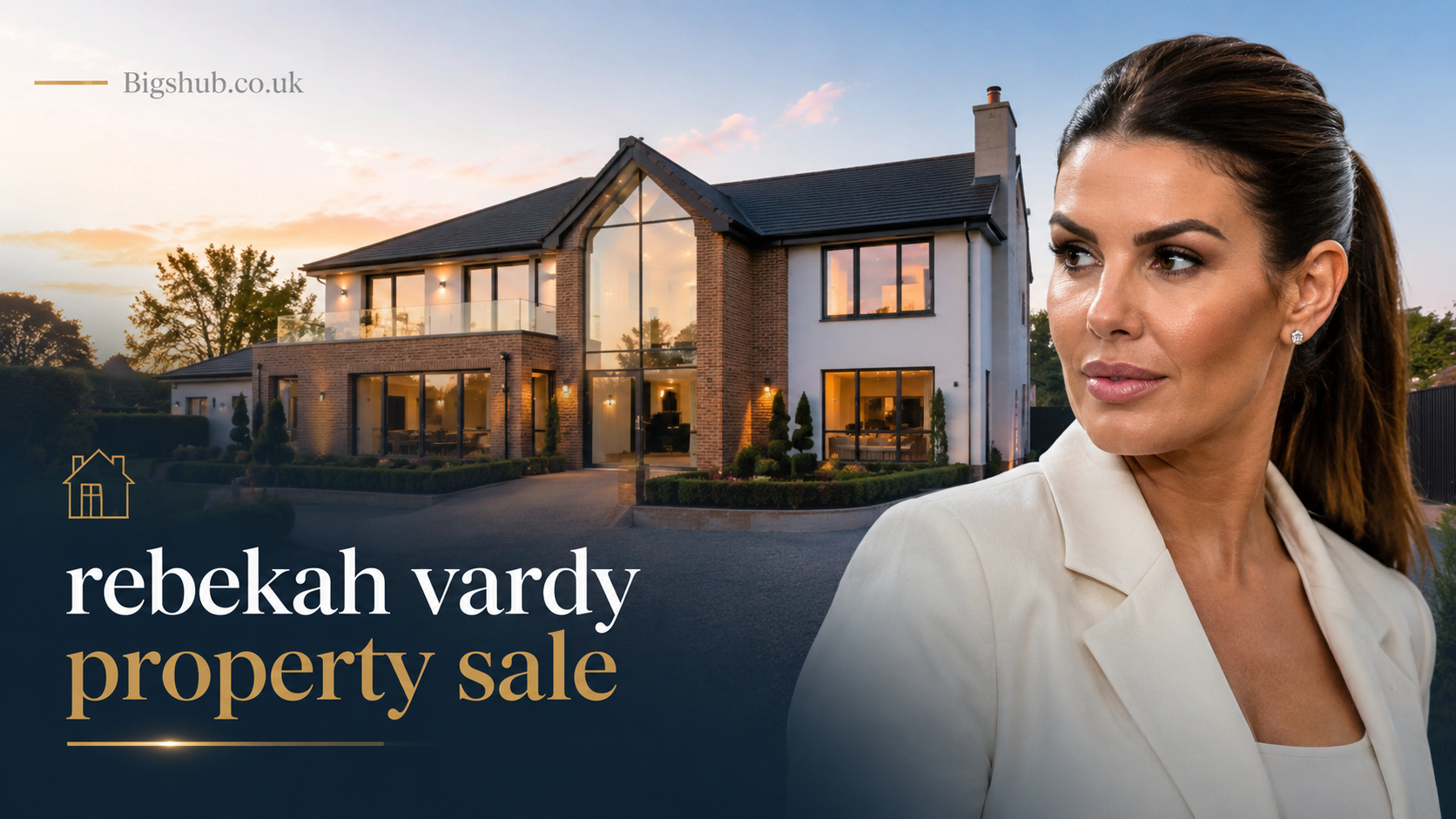 Rebekah Vardy property sale luxury home exterior and latest property market updates
